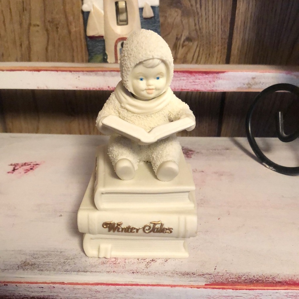 Vintage Dept. 56 Sno Babies Winter Tales Ceramic Figurine Music 🎶 Box